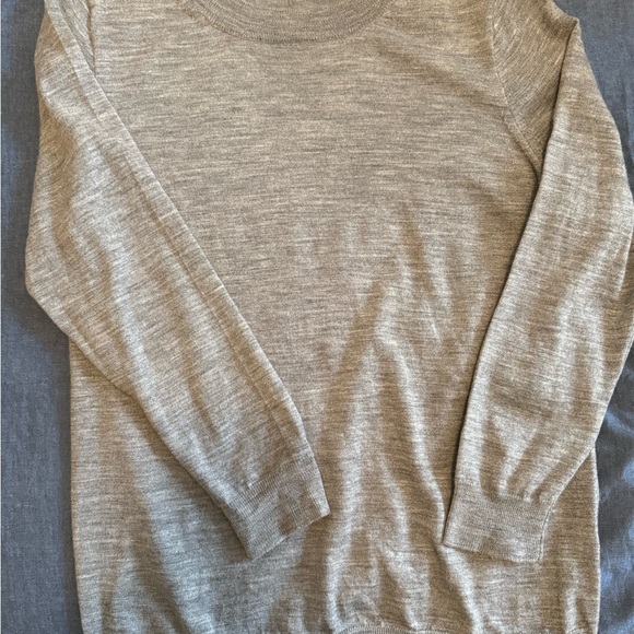 J. Crew Heather Gray Merino Wool Sweater - Picture 5 of 7